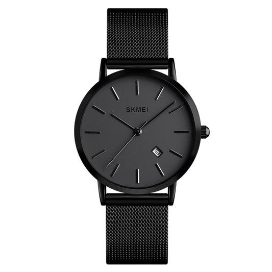 SKMEI 1530 Fashion Europe And America Simple Business Women Wristwatch Elegant Thin Female Student Quartz Watch(Black) by SKMEI