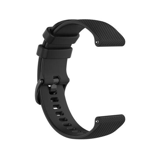 For Garmin Vivoactive 4 22mm Silicone Watch Band(Black) by bashfashion