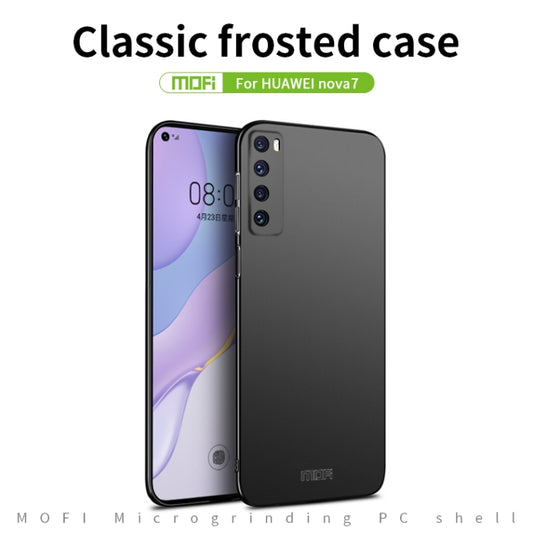 For Huawei Nova 7 MOFI Frosted PC Ultra-thin Hard Case(Rose gold) by MOFI