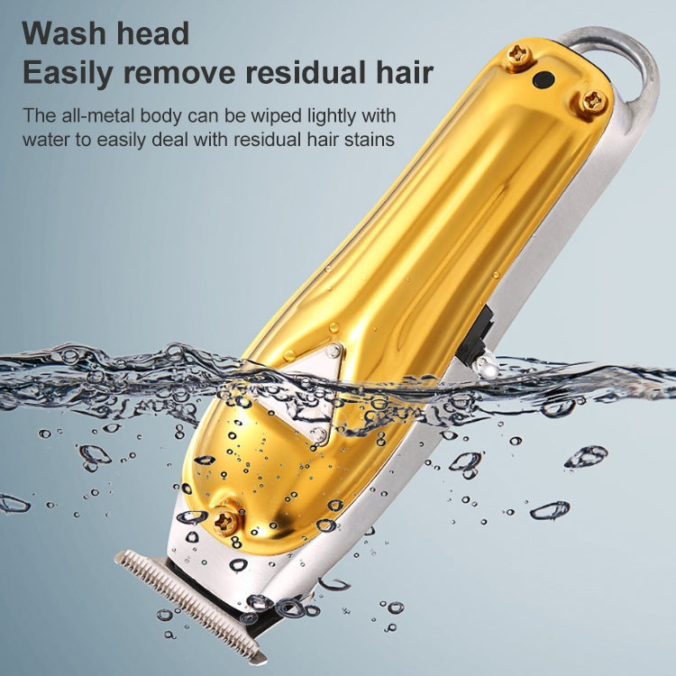 VGR V-057 8W USB Metal Professional Oil Head Push White Hair Clipper by VGR