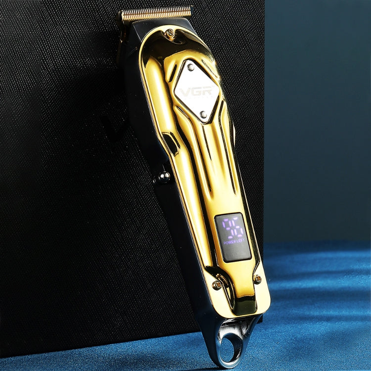 VGR V-261 8W USB Metal Professional Hair Clipper with LED Digital Display (Gold) by VGR