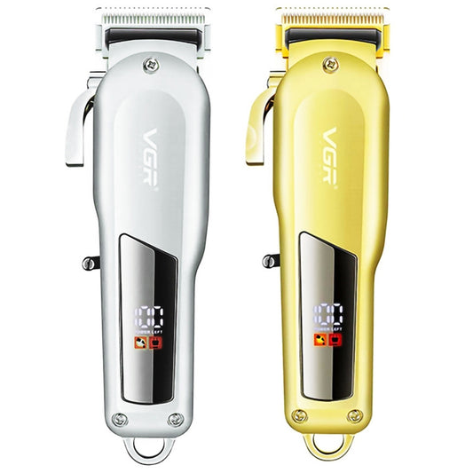 VGR V-278 10W USB Metal Electric Hair Clipper with LED Digital Display(Silver) by VGR