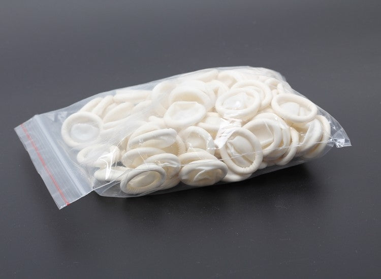 50 PCS Disposable Anti Static Rubber Latex Finger Cots Eyebrow Extension Gloves Practical Off Eyelash Extension Tool Accessories by bashfashion