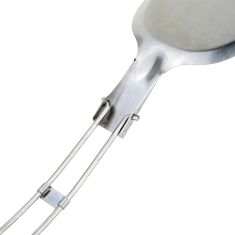 Outdoor Stainless Steel Cooking Shovels Picnic Cookware Folding Spatula Cookware Parts Hiking Camping Tableware by YIXIN