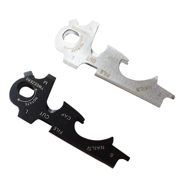 8 in 1 Multitools EDC Stainless Steel Keychain Outdoor Survival Gear Gadget(Silver) by bashfashion