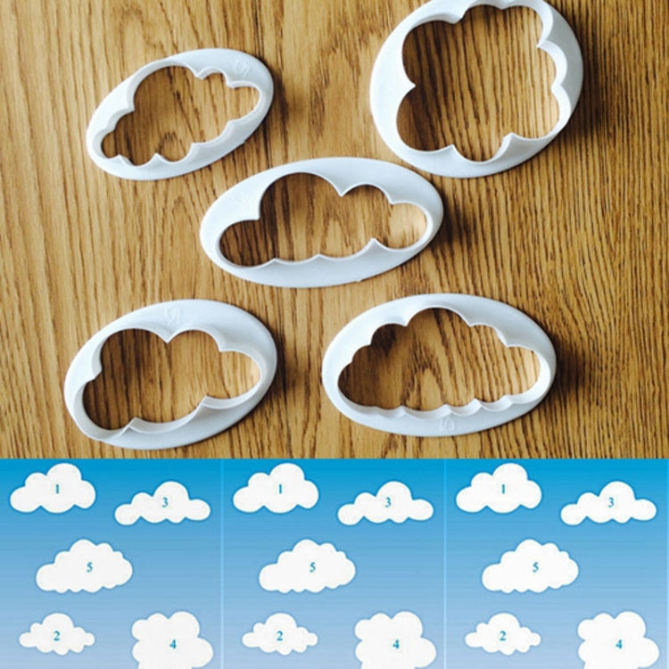 10 PCS Cake Mold Cloud Fondant Cake Decoration Printing Die Cutting Mold by bashfashion