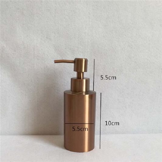 250ml Stainless Steel Hand Soap Bottle Countertop Soap Dispenser(Rose Gold) by bashfashion