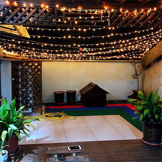 50M LED String Lights Christmas New Year Garland Decoration for Street Room House Garden Outdoor Use DIY Decor, CN Plug, Wattage:50M 400LEDS(Pink) by bashfashion