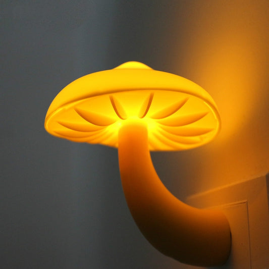 Mini Mushroom Shape LED Energy Saving Lamp Kids Baby Bedroom Mushroom Night light, EU Plug by bashfashion