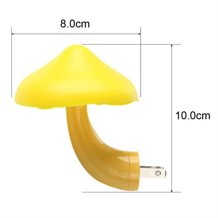 Mini Mushroom Shape LED Energy Saving Lamp Kids Baby Bedroom Mushroom Night light, EU Plug by bashfashion