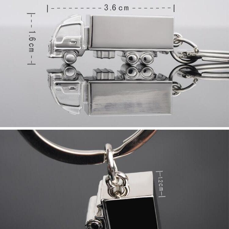 2 PCS Creative Keychain Metal Solid Van Gift Pendant by bashfashion