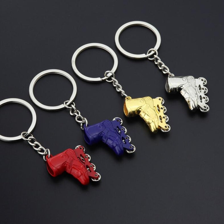Creative Simulation Skates Keychain Personalized Pendant Gift(Blue) by bashfashion