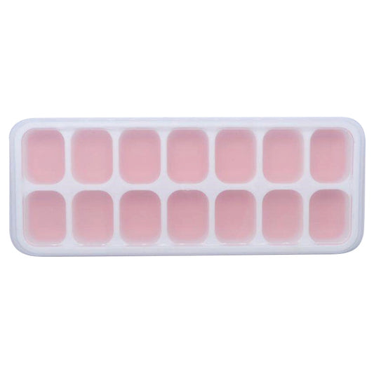 14 Grid Silicone Ice Grid Household Square Ice Grid Silicone Mold With Lid(Pink) by bashfashion