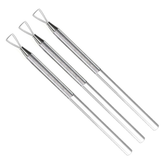 3 PCS Stainless Steel Nail Tool Steel Push and Remove Nail Polish Glue Phototherapy Glue Unloading Knife by bashfashion