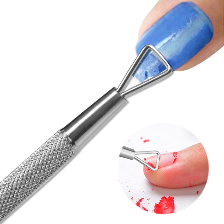 3 PCS Stainless Steel Nail Tool Steel Push and Remove Nail Polish Glue Phototherapy Glue Unloading Knife by bashfashion