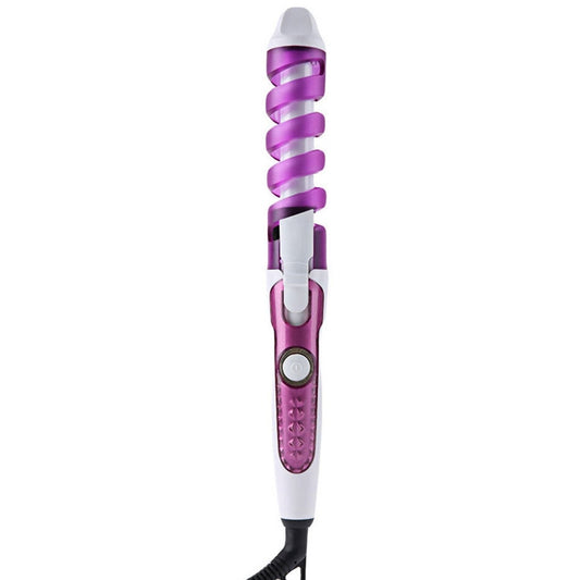 Hair Styling Tool Hair Curler Roller Spiral Curling Iron(Purple) by bashfashion