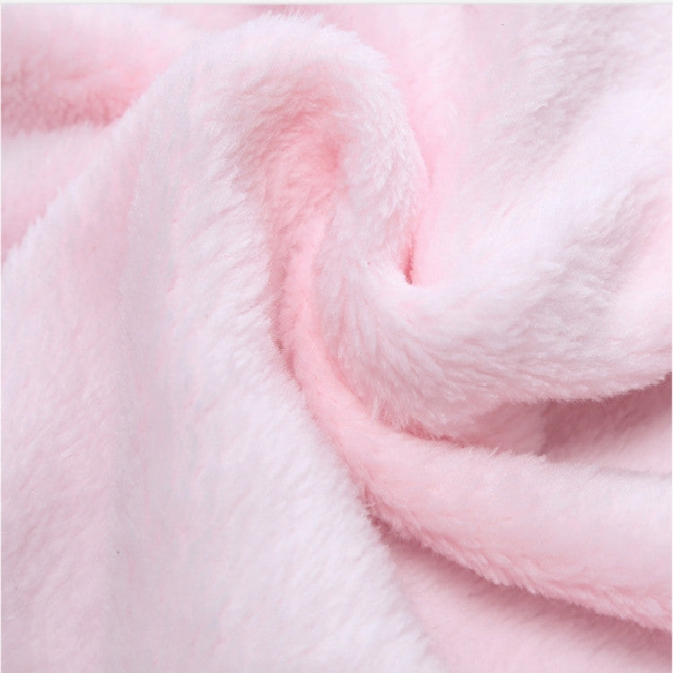 Cute Animal Cartoon Babies Blanket Kids Hooded Bathrobe Toddler Baby Bath Towel(White) by bashfashion