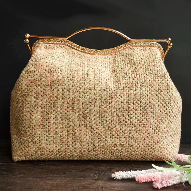 20.5cm Concave Waist Embossed Lip Handle Luggage Hardware Accessories, Color:Bronze by bashfashion