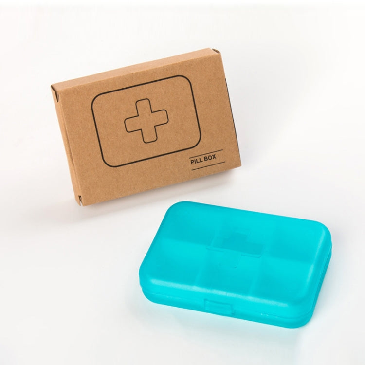 2 PCS Mini 6 Slots Portable Vitamin Organizer Pill Box(Red) by bashfashion