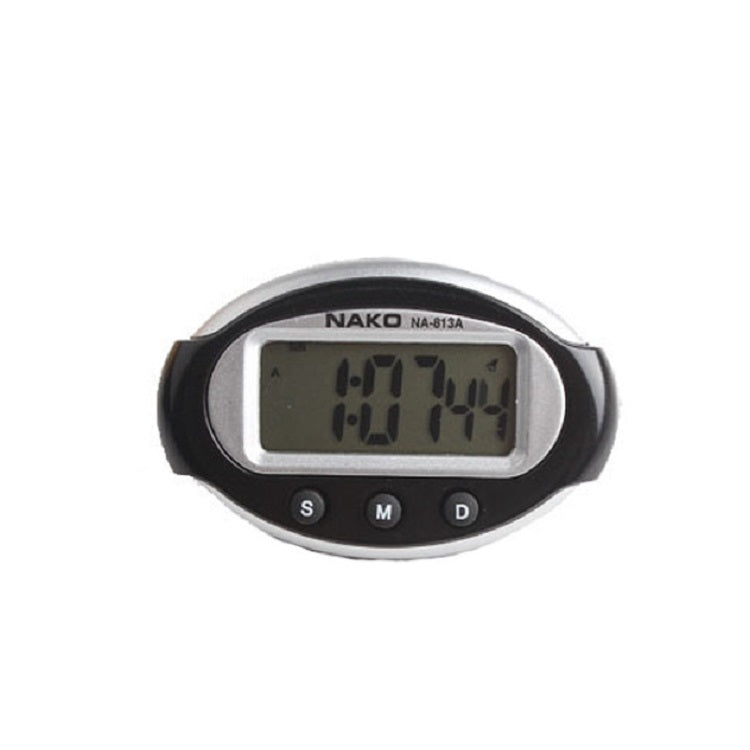 2 PCS Portable Car Electronic Clock Test Sports Clock Small Alarm Clock Stopwatch(Oval) by bashfashion