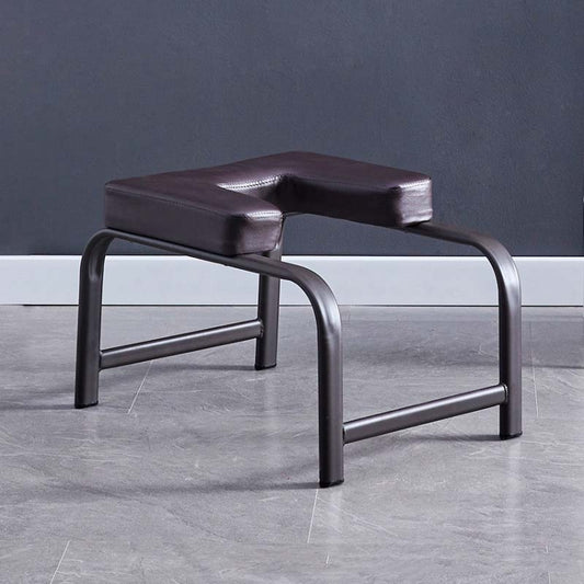 Yoga Auxiliary Inverted Stool Multifunctional Inverted Chair Yoga Fitness Chair(Brown) by bashfashion