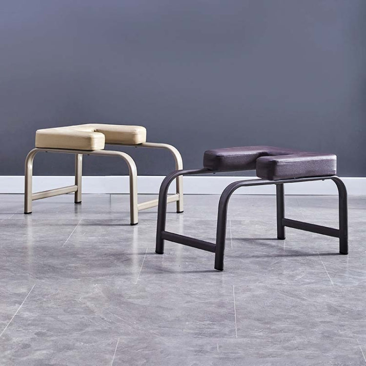 Yoga Auxiliary Inverted Stool Multifunctional Inverted Chair Yoga Fitness Chair(Brown) by bashfashion