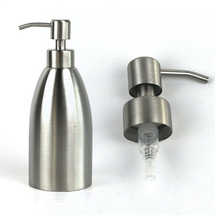 Stainless Steel Pump Head Soap Dispenser Threaded Nozzle by bashfashion