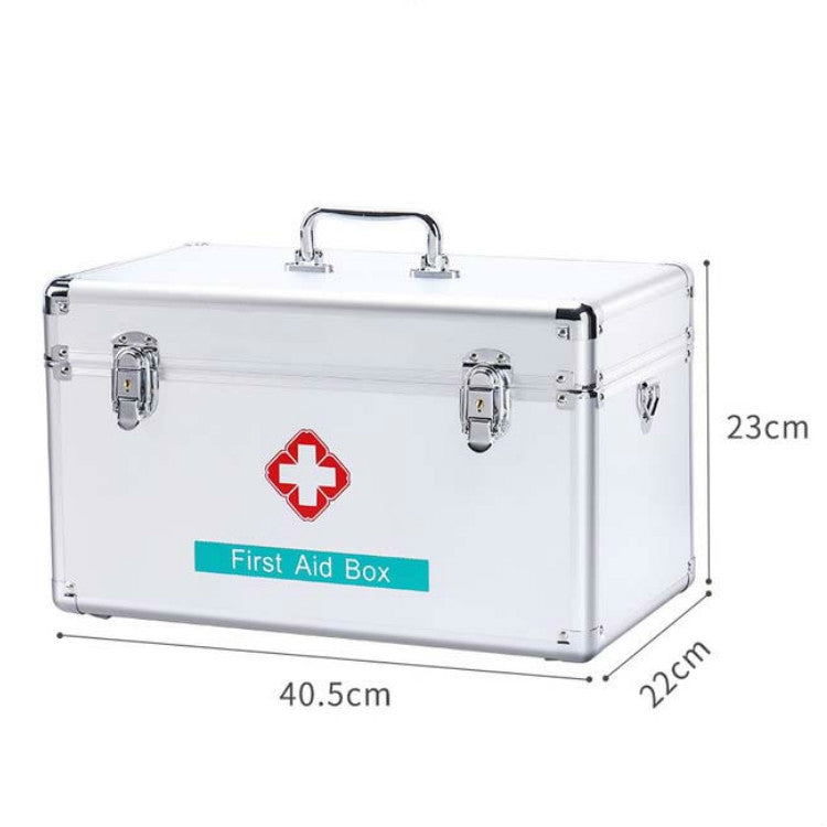 Emergency Aluminum Medicine Cabinet for Household Aluminum Alloy Medicine Box Enterprise, Size:16 inch Extra Large(Silver) by bashfashion