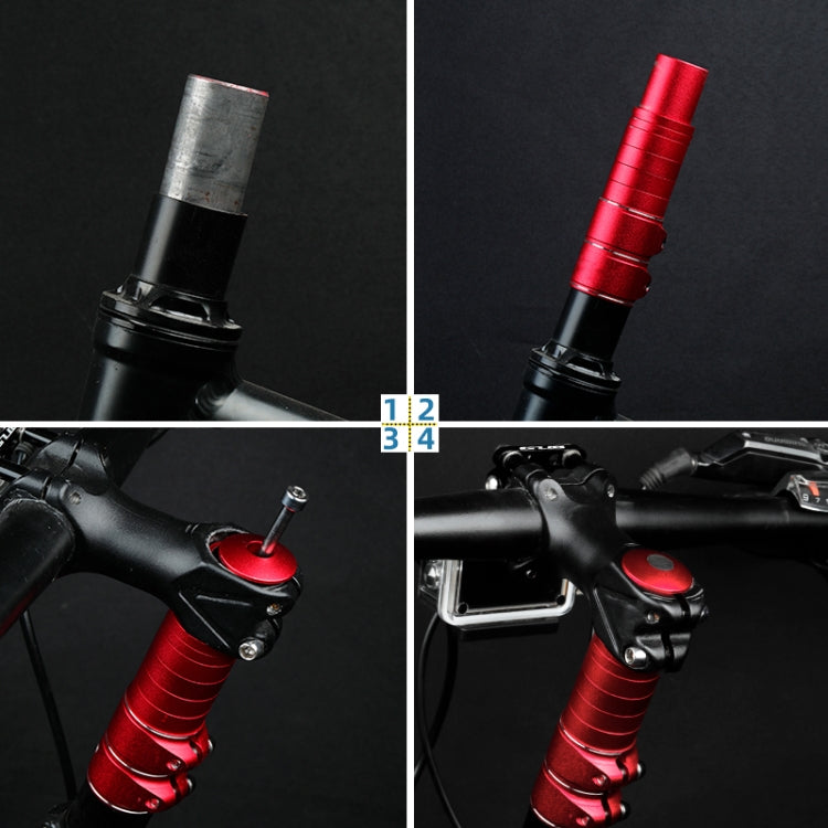 FMFXTR Mountain Bike Handlebar Aluminum Alloy Height Increaser, Increase Height:8.5cm(Red) by FMFXTR
