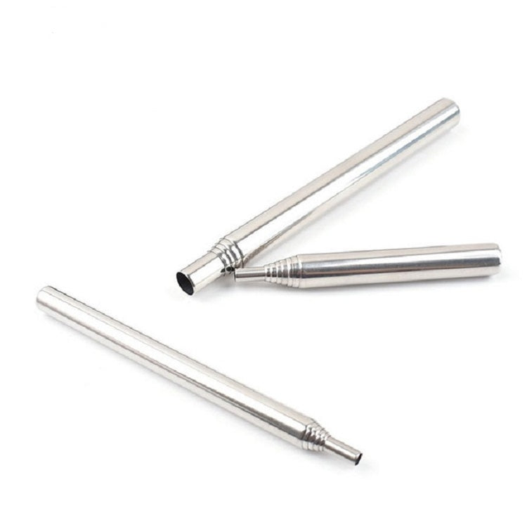 2 PCS Outdoor Camping Fire Tool Stainless Steel Blower Picnic Barbeque Barbecue Tool Retractable Blow Torch, Specification:5 Sections by bashfashion