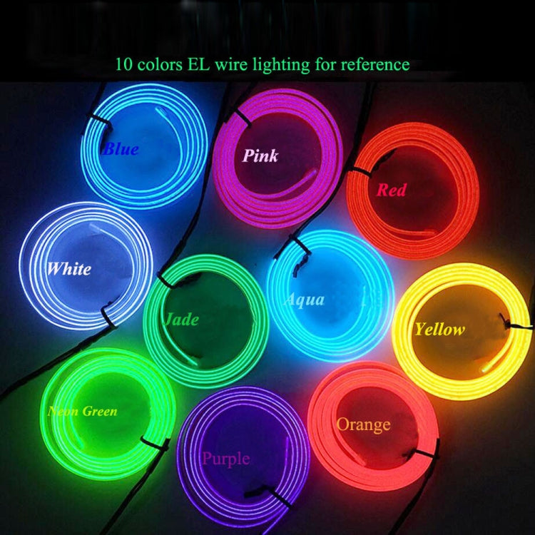 Flexible LED Light EL Wire String Strip Rope Glow Decor Neon Lamp USB Controlle 3M Energy Saving Mask Glasses Glow Line F277, Random Colors Delivery by bashfashion