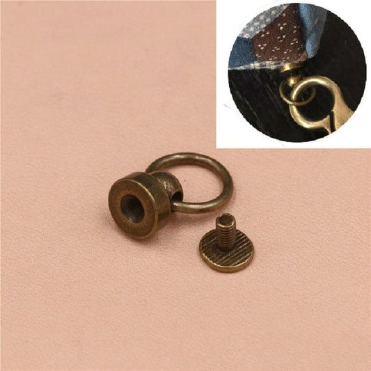 10 PCS Pure Copper Belt Ring Handle Luggage Accessories(Bronze) by bashfashion