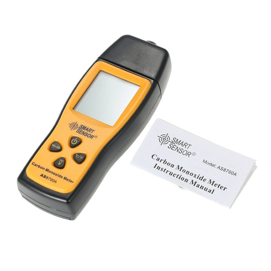 Smart Sensor AS8700A Handheld Carbon Monoxide Meter High Precision Digital CO Leak Detector Analyzer, Sound Light Alarm, Range: 0-1000ppm by SMART SENSOR