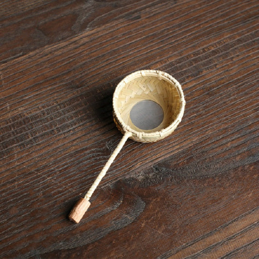 Bamboo Woven Creative Filter Reusable Filter Tea Colander Gadget, Style:Bamboo Woven Tea Leak by bashfashion