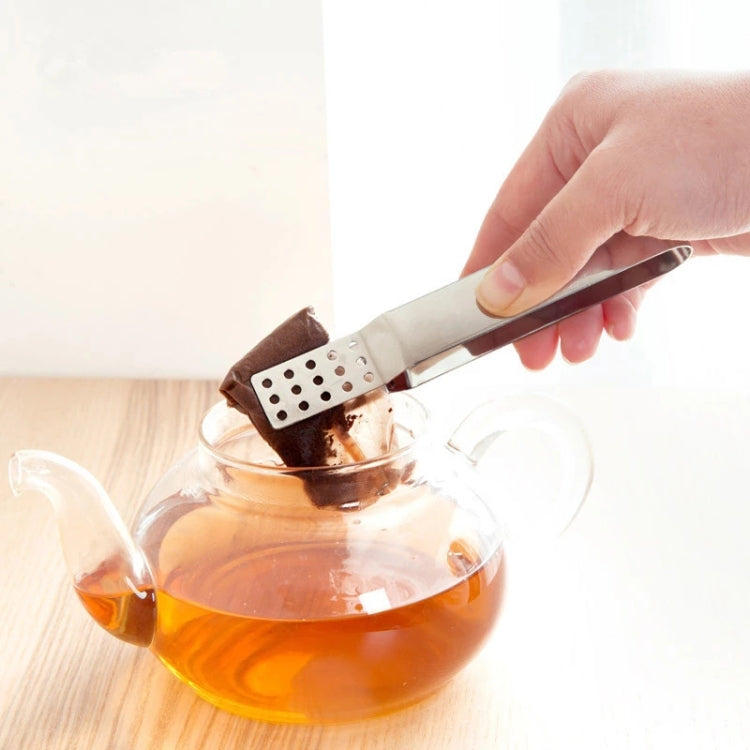 2 PCS Stainless Steel Tea Bag Clip Resistant Teabag Squeezer by bashfashion