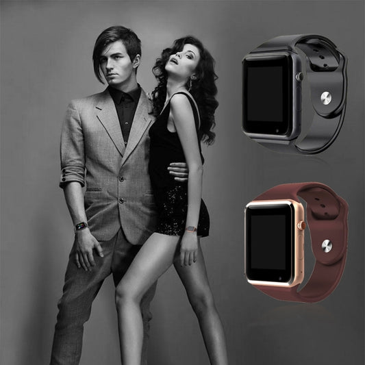 A1 1.54 inch IPS Screen Bluetooth Smart Watch Support Call Music Photography TF Card(Gold) by bashfashion