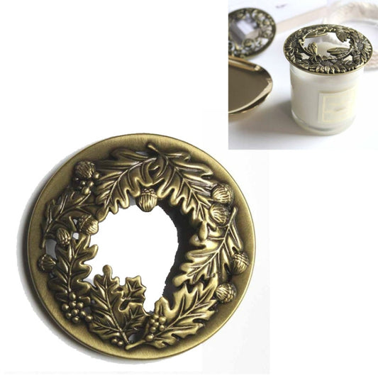 Built-in Wrought Iron Polythermal Anti-hanging Wall Scented Candle Zinc Alloy Smart Cover(Holy Fruit) by bashfashion