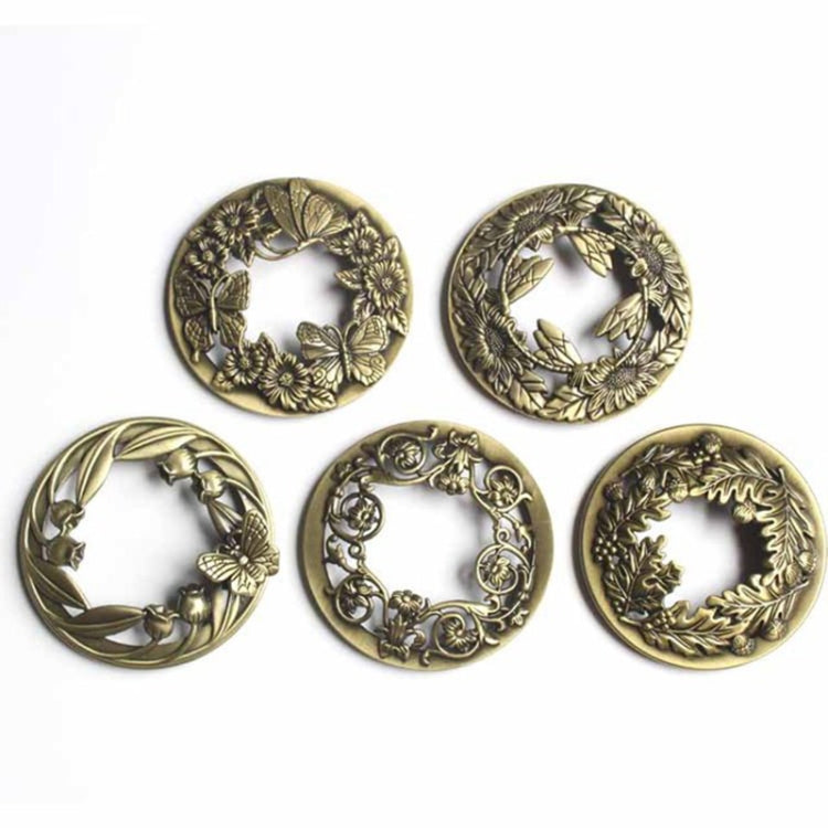 Built-in Wrought Iron Polythermal Anti-hanging Wall Scented Candle Zinc Alloy Smart Cover(Butterfly Love Flower) by bashfashion