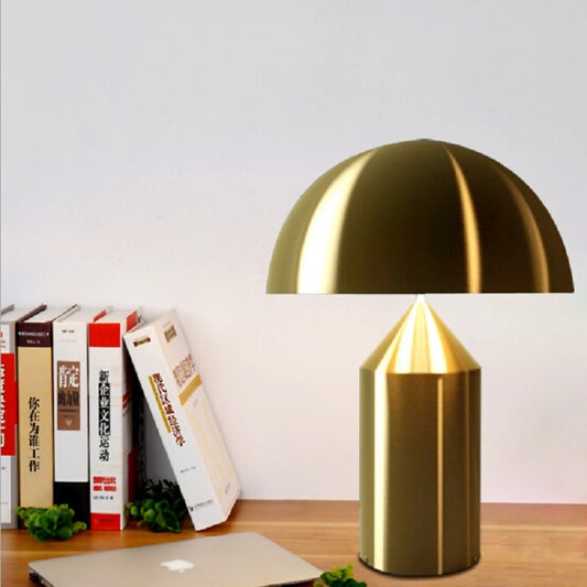 E14 LED Metal Mushroom Table Lamp Bedroom Decorative Table Lamp EU Plug, Size:L by bashfashion