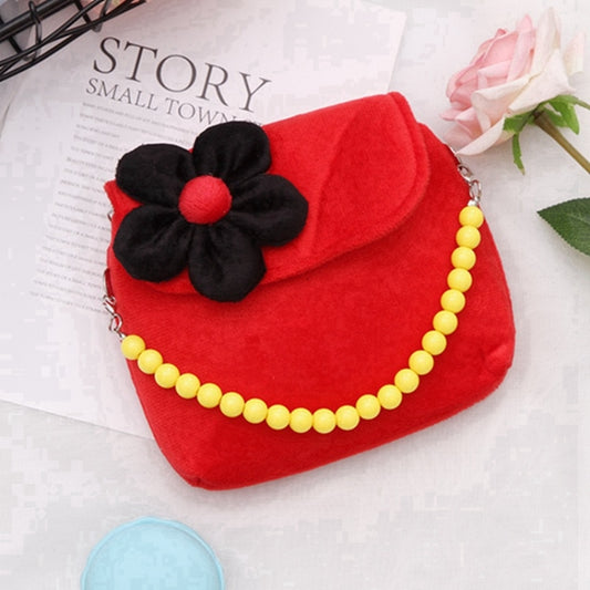 Fashion Shoulder Bag Children Girls Princess Flower Messenger Handbag Lovely Purses(Red) by bashfashion