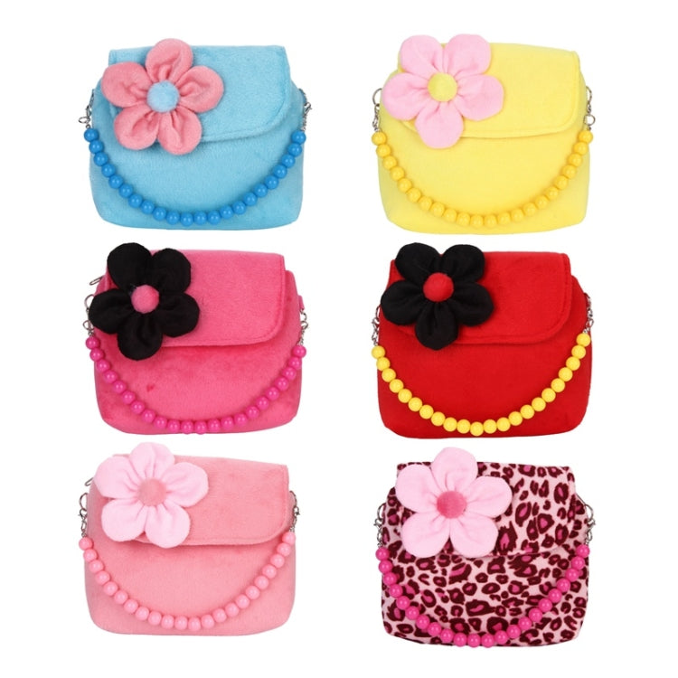 Fashion Shoulder Bag Children Girls Princess Flower Messenger Handbag Lovely Purses(Pink) by bashfashion