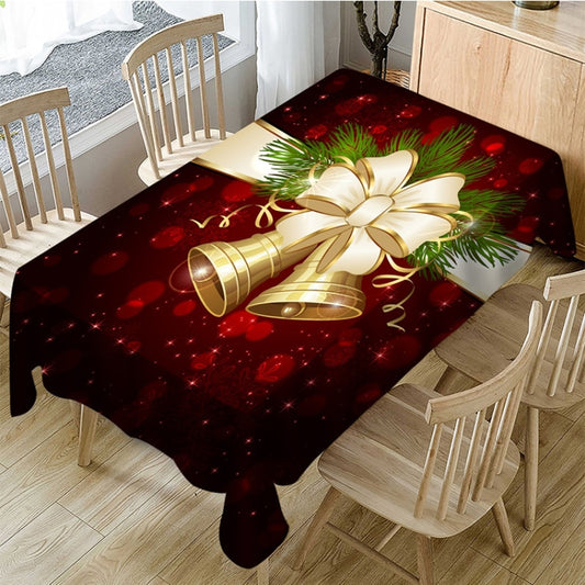 Household Rectangular Tablecloth Christmas Dining Coffee Table Cloth Decoration, Size:140x180cm(Christmas Bell) by bashfashion