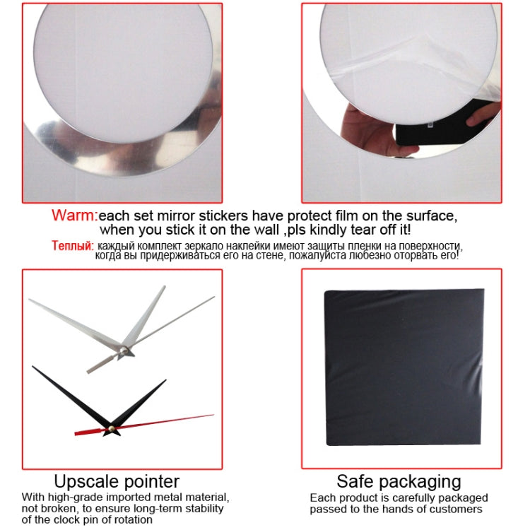 Flower Art Modern Design DIY Removable 3D Crystal Mirror Wall Clock Wall Sticker Living Room Bedroom Decor(Gold) by bashfashion