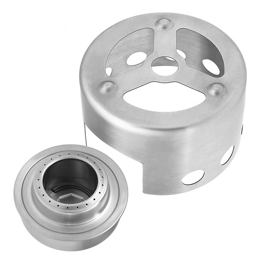 Outdoor Picnic Stove Stainless Steel Portable Mini Alcohol Stove With Cover by bashfashion