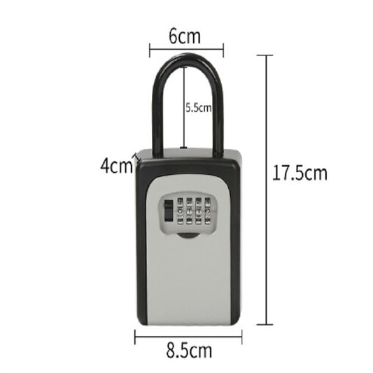 Safty Key Lock Box Combination Portable Aluminium Alloy Key Safe Box Security Key Holder Secure Box by bashfashion