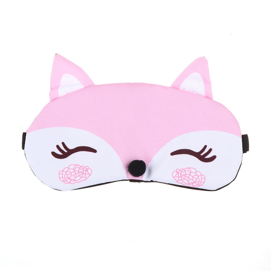 Cute Fox 3D Sleep Mask Rest Travel Sleeping Cover Sleep Ice Mask(Pink) by bashfashion