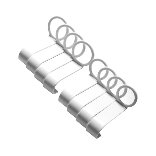 8 PCS/Set Creative Bottle Auxiliary Hook Kitchen Bathroom Hook Shower Gel Hook(White) by bashfashion