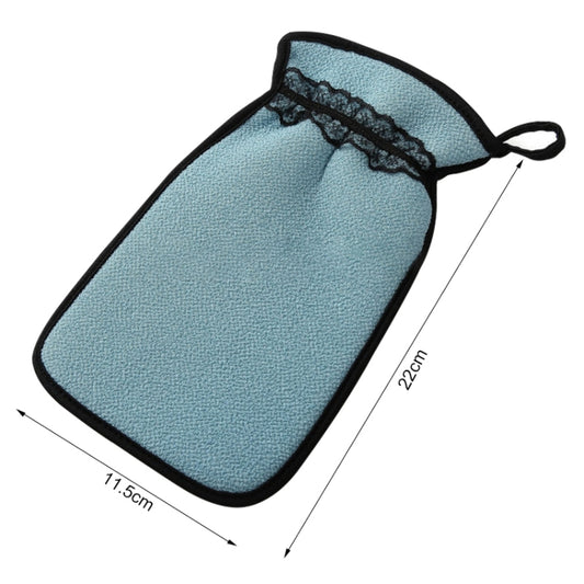 2 PCS Shower Bath Gloves Exfoliating Wash Skin Spa Massage Bathroom Cleaning Tools(Blue) by bashfashion