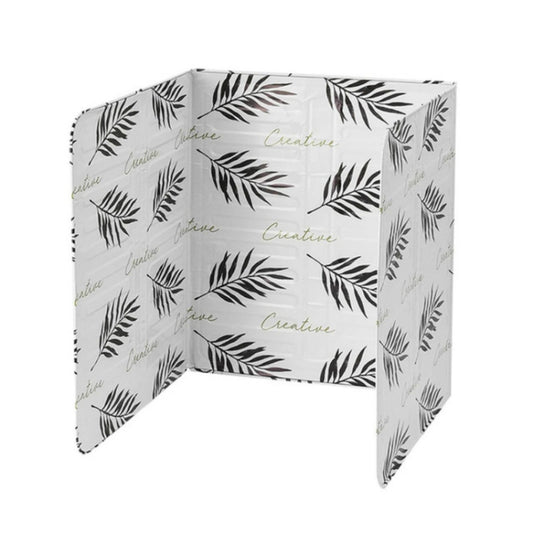 Gas Stove Aluminum Foil Oil Plate Kitchen Splash Guard High Temperature Oil Insulation Board(White) by bashfashion