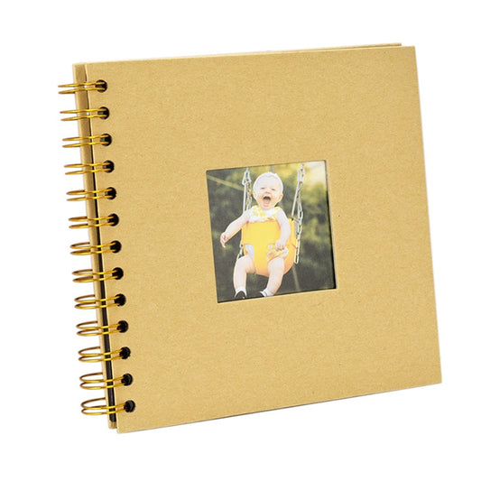 6 inch Baby Growth Album Kindergarten Graduation Album Children Paper Album(Yellow) by bashfashion